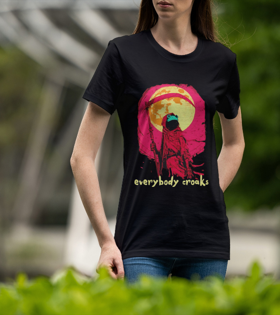 Everybody Croaks Frog Reaper Moon Scene T-Shirt