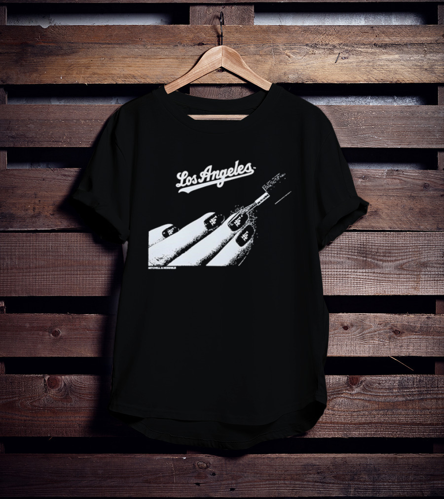 Mitchell & Ness Los Angeles Dodgers Nail Polish MLB T-Shirt