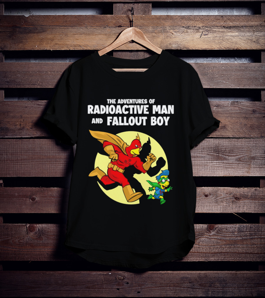 The Adventures Of Radioactive Man And Fallout Boy Comic Hero Duo T-Shirt