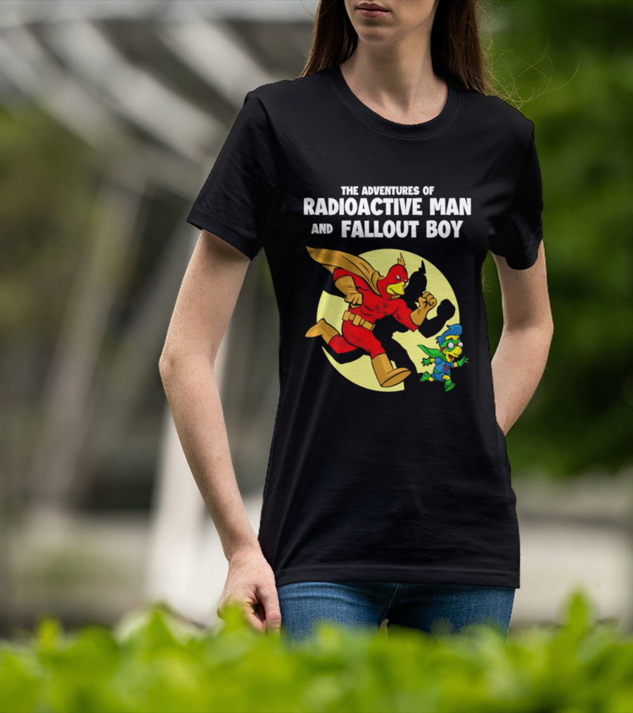 The Adventures Of Radioactive Man And Fallout Boy Comic Hero Duo T-Shirt