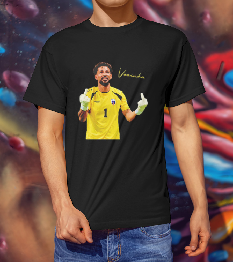 Vozinha Cape Verde National Team Number 1 Player Gesture T-Shirt