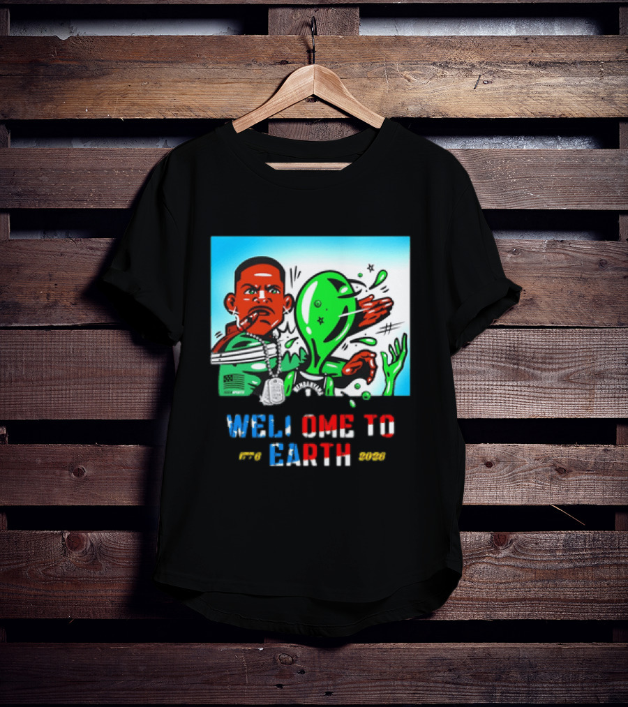 Victor Wembanyama San Antonio Spurs Welcome To Earth 1776 2026 T-Shirt
