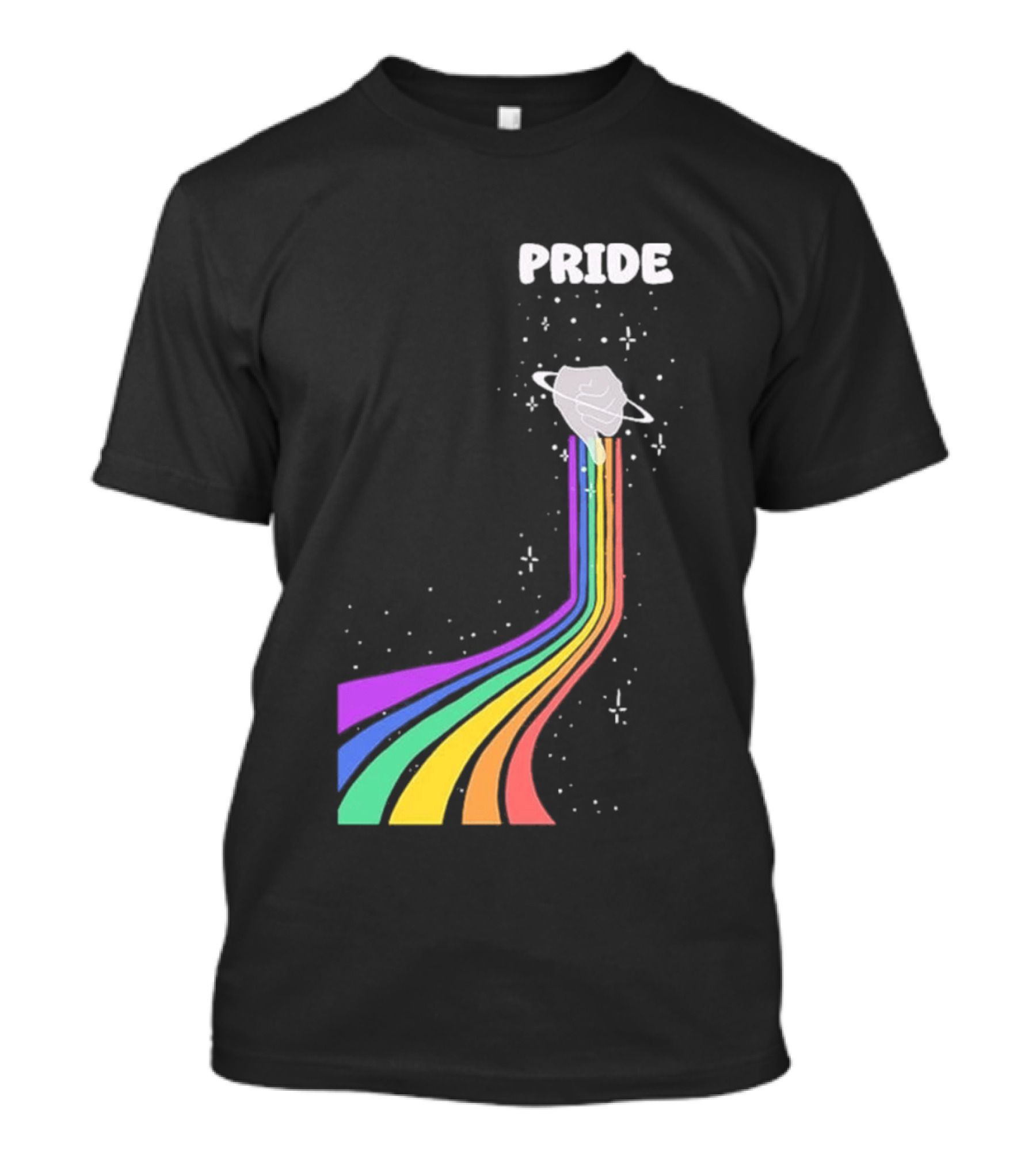 Pride Rainbow Space Hand Magic T-Shirt