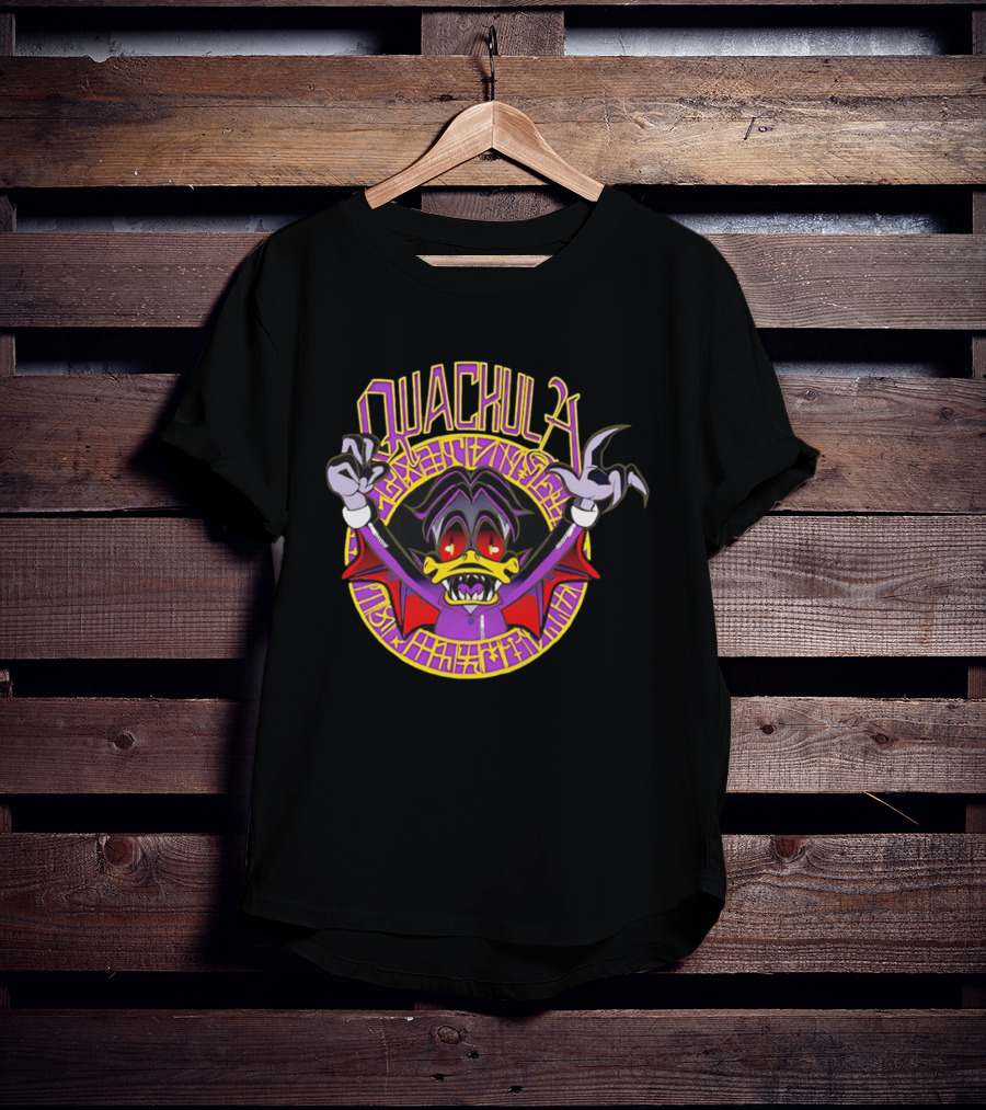 Quackula Vampire Duck Halloween Cartoon T-Shirt