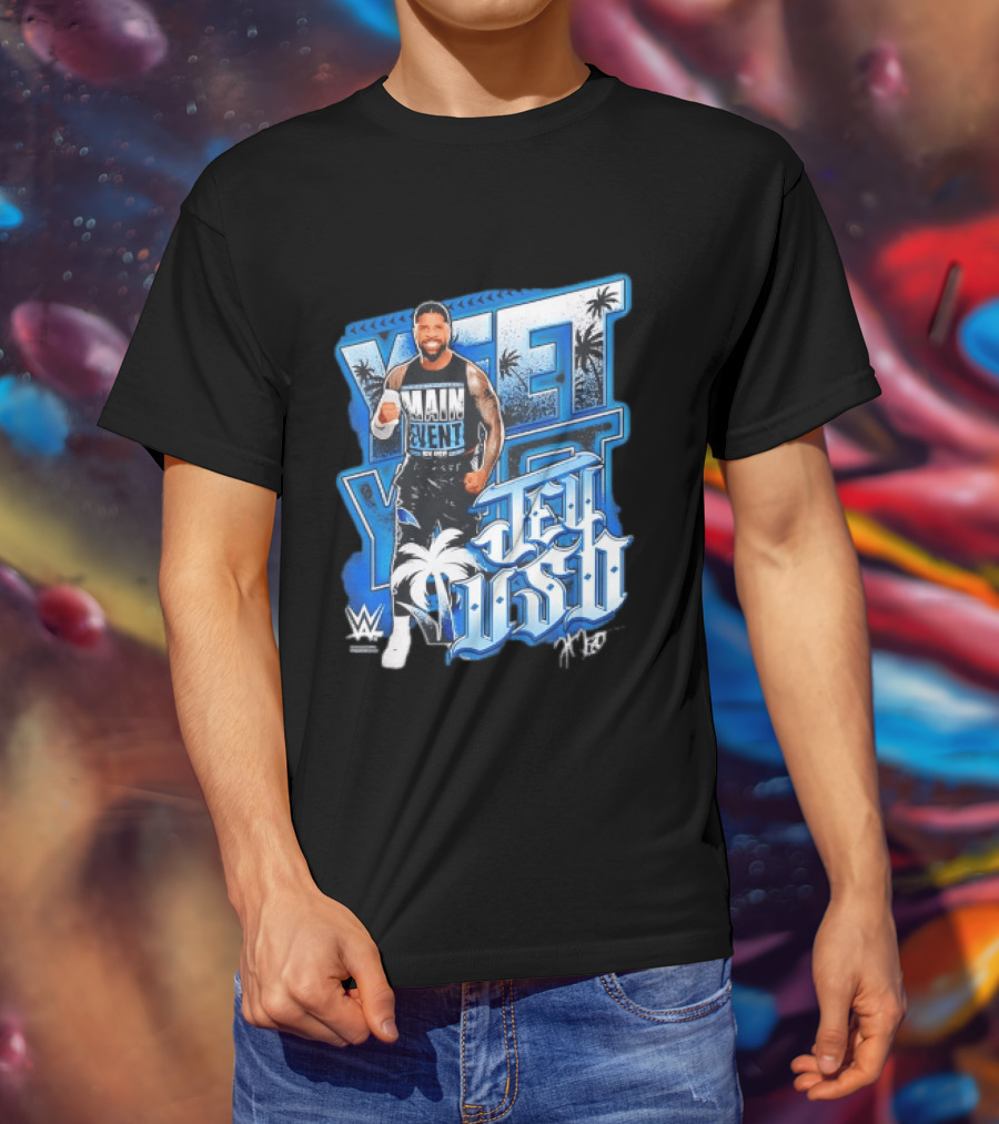 WWE Jey Uso Main Event Yeet Palm Trees Wrestling T-Shirt