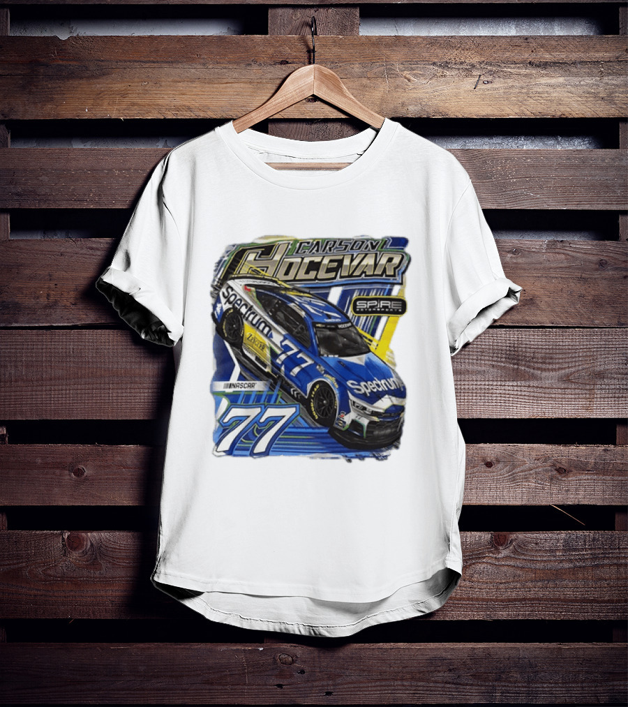 Carson Hocevar 77 Spectrum Chevrolet Camaro Spire Motorsports NASCAR Racing Team T-Shirt