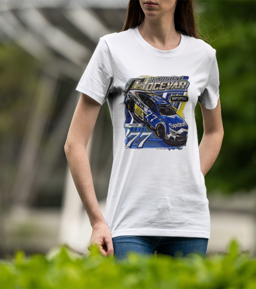 Carson Hocevar 77 Spectrum Chevrolet Camaro Spire Motorsports NASCAR Racing Team T-Shirt