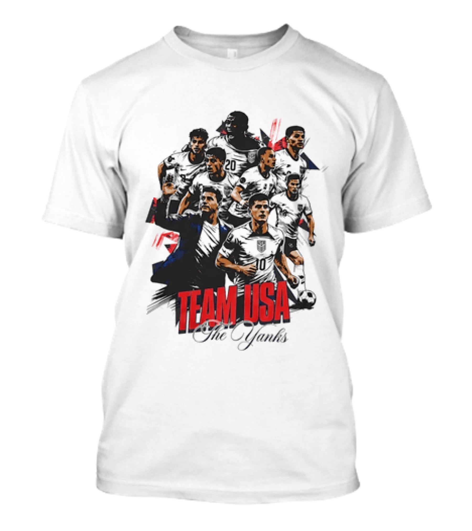 Team USA The Yanks USMNT Collage T-Shirt