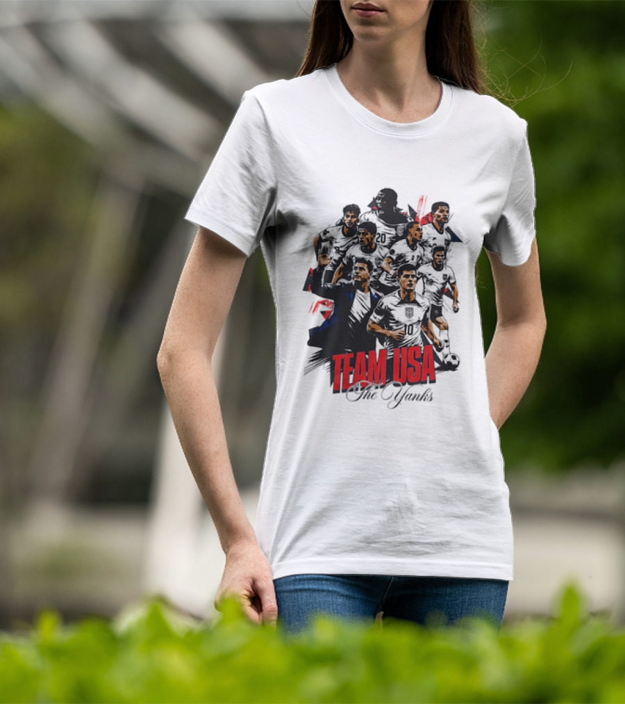 Team USA The Yanks USMNT Collage T-Shirt