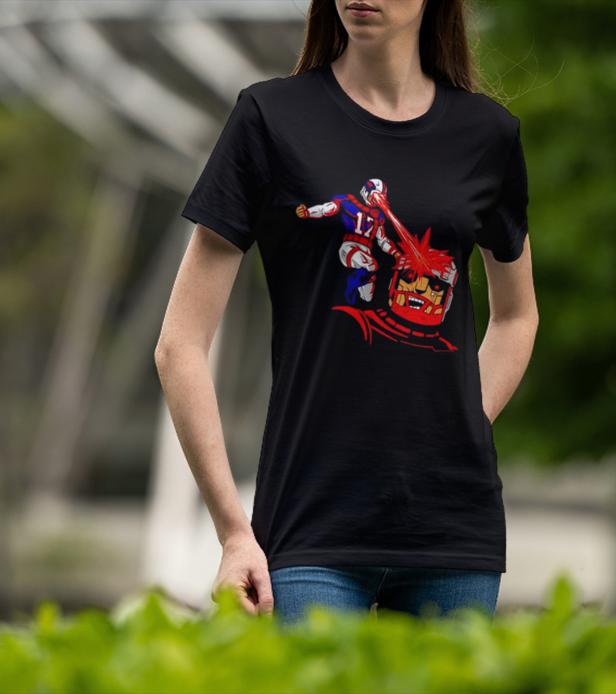 Buffalo Bills Josh Allen Laser Eyes Vs. Bo Jackson Battle Arena T-Shirt