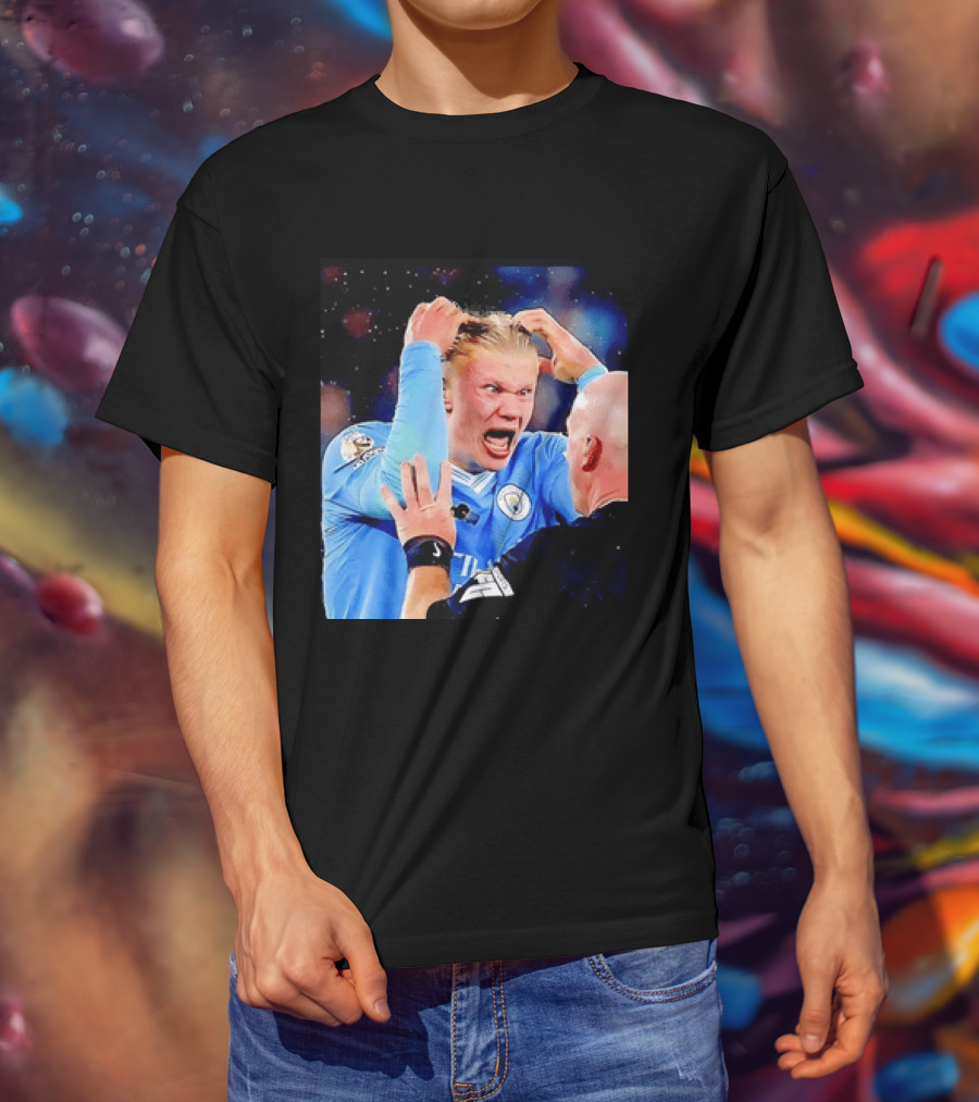 Erling Haaland Manchester City Emotional Reaction T-Shirt