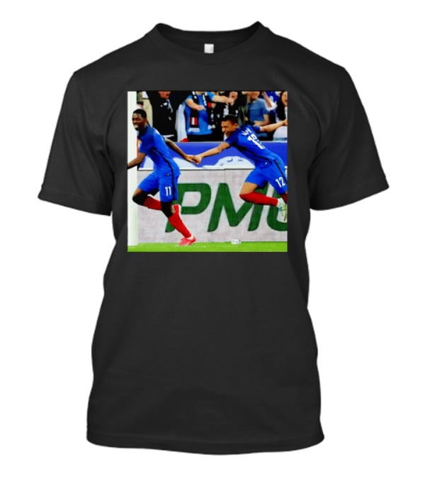 France National Team Kylian Mbappé Ousmane Dembélé Celebration T-Shirt