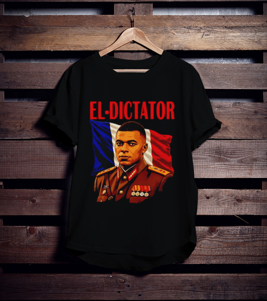 Kylian Mbappe El Dictator French Flag Concept T-Shirt