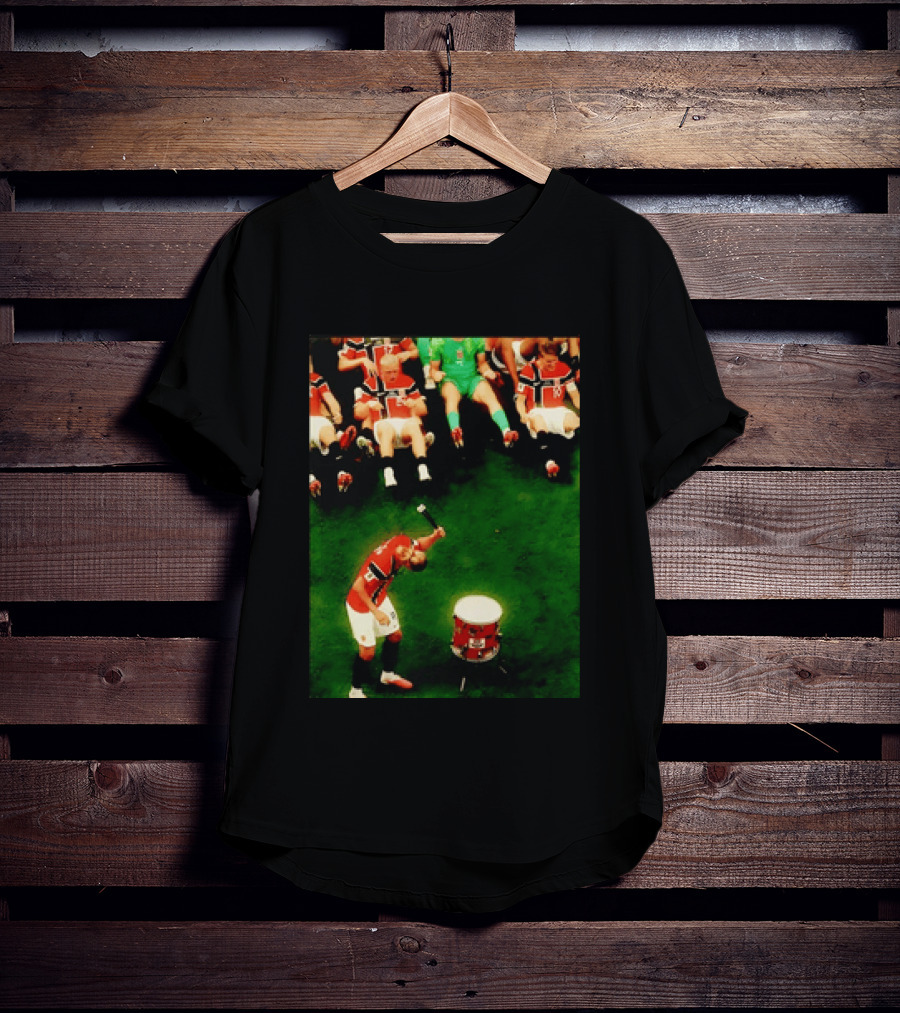 Erling Haaland Norway Football Team Drummer Celebration 26WC T-Shirt