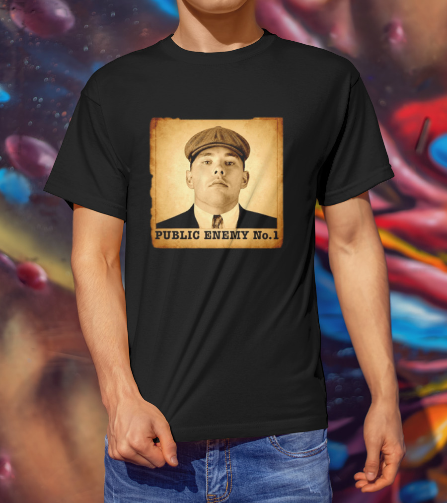 Los Angeles Dodgers Public Enemy No 1 Vintage Wanted T-Shirt