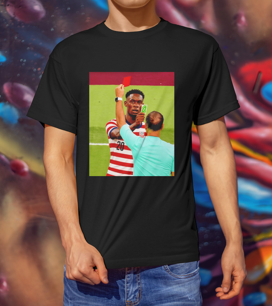 Folarin Balogun USMNT Number 20 Reverse Card Meme Soccer T-Shirt