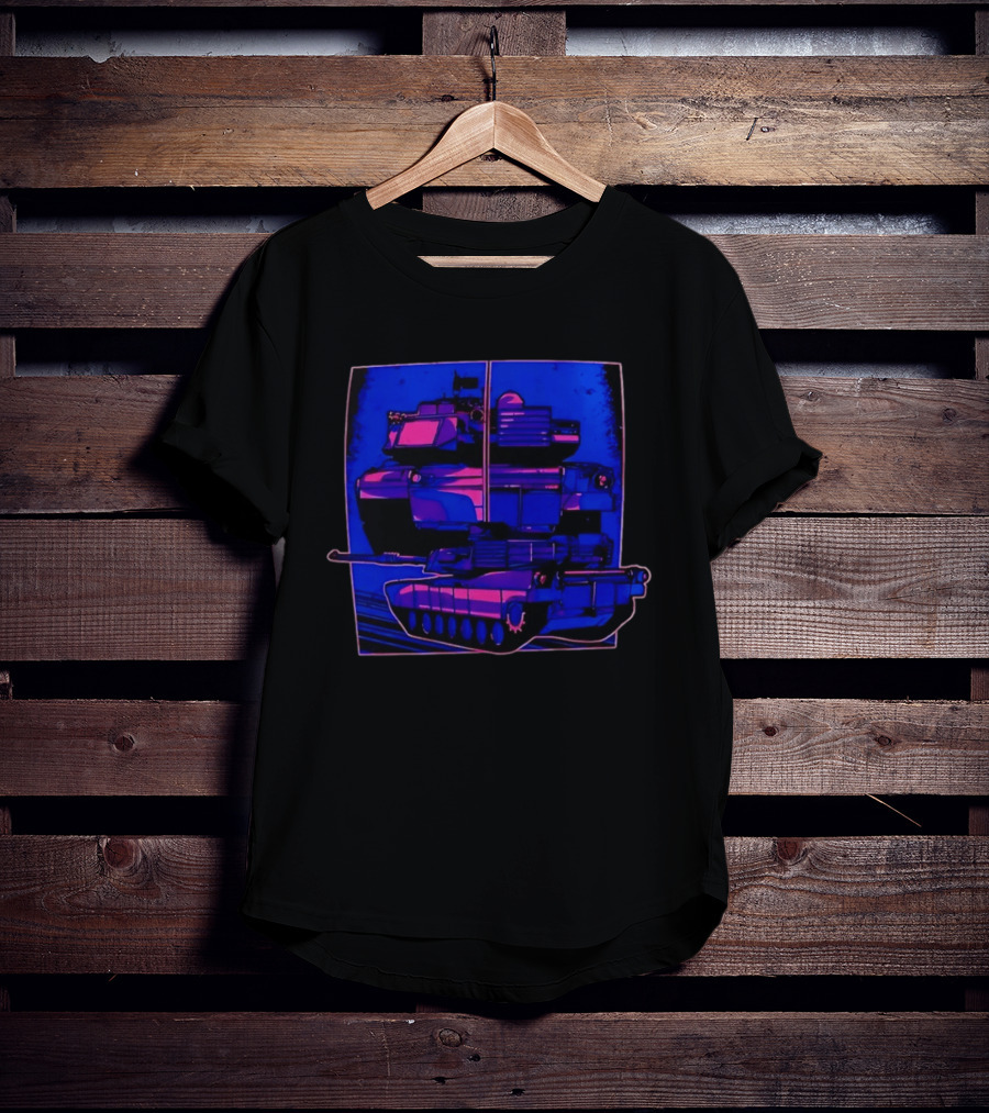 Night Crawler Military Tank Armored Vehicle Dual Palettes T-Shirt