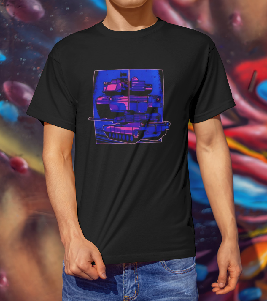 Night Crawler Military Tank Armored Vehicle Dual Palettes T-Shirt