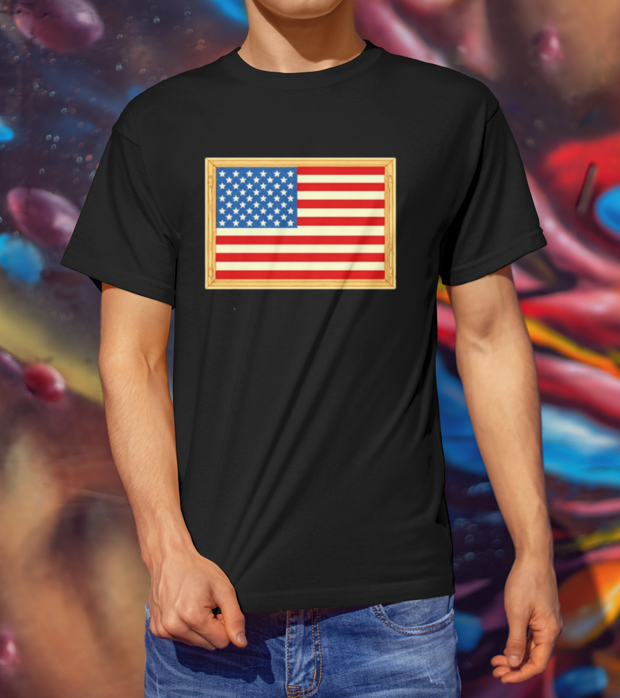 Theodore Roosevelt We Must Dare To Be Great American Flag T-Shirt