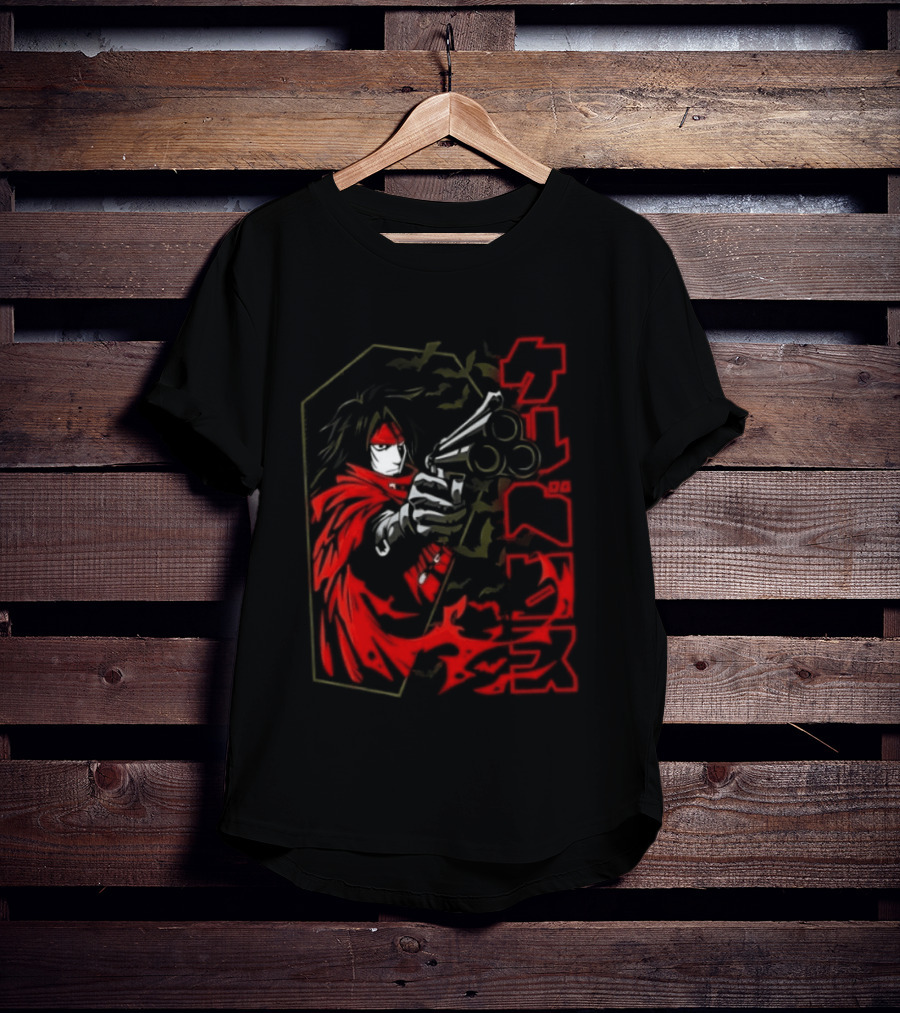 Vincent Valentine Final Fantasy VII Lock N Load Manga T-Shirt