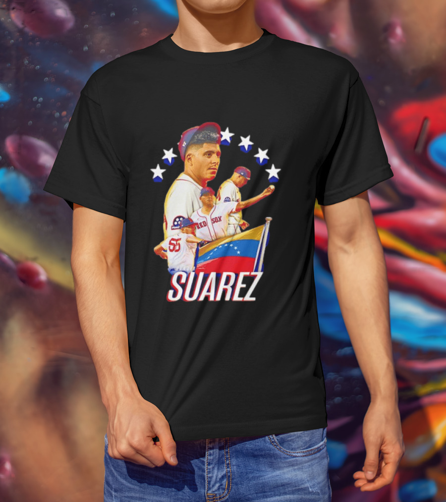 Ranger Suarez Philadelphia Phillies MLB Venezuela Flag Star Baseball T-Shirt