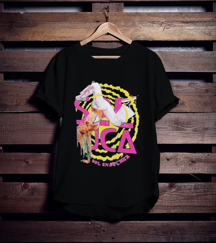 Sol Ruca Sol Snatcher WWE NXT Wrestling Star Colorful Backflip Action T-Shirt