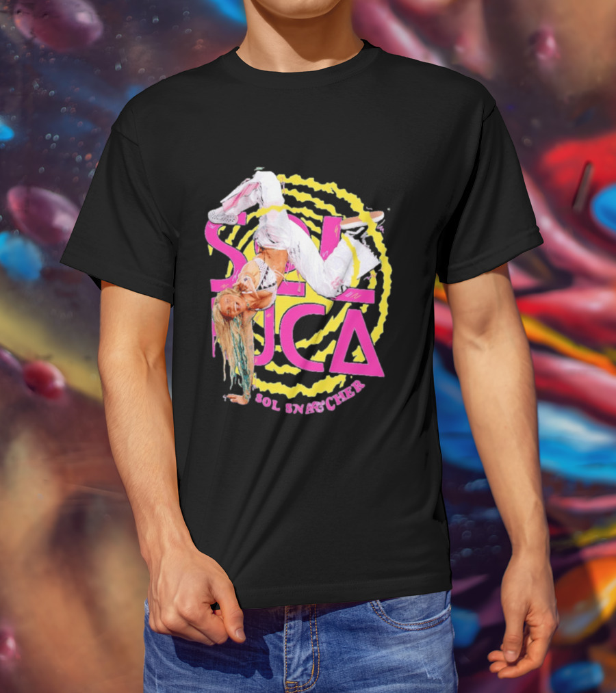 Sol Ruca Sol Snatcher WWE NXT Wrestling Star Colorful Backflip Action T-Shirt