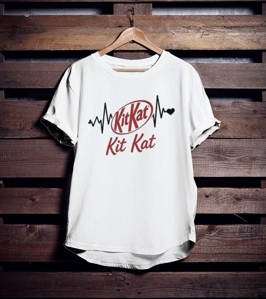 Heartbeat Kit Kat Addiction Lover T-Shirt