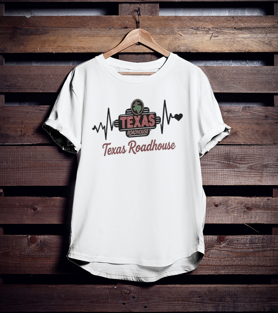 Heart Pulse Texas Roadhouse Addiction T-Shirt