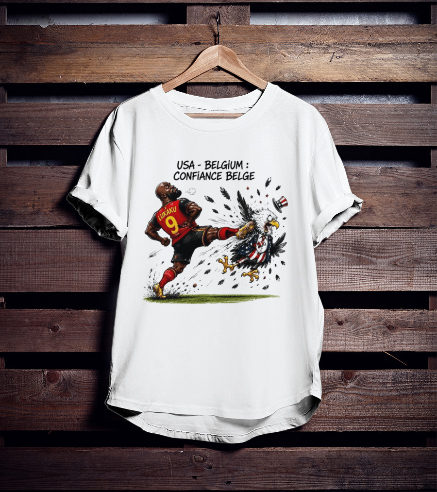 USA Belgium Confiance Belge Romelu Lukaku Cartoon T-Shirt