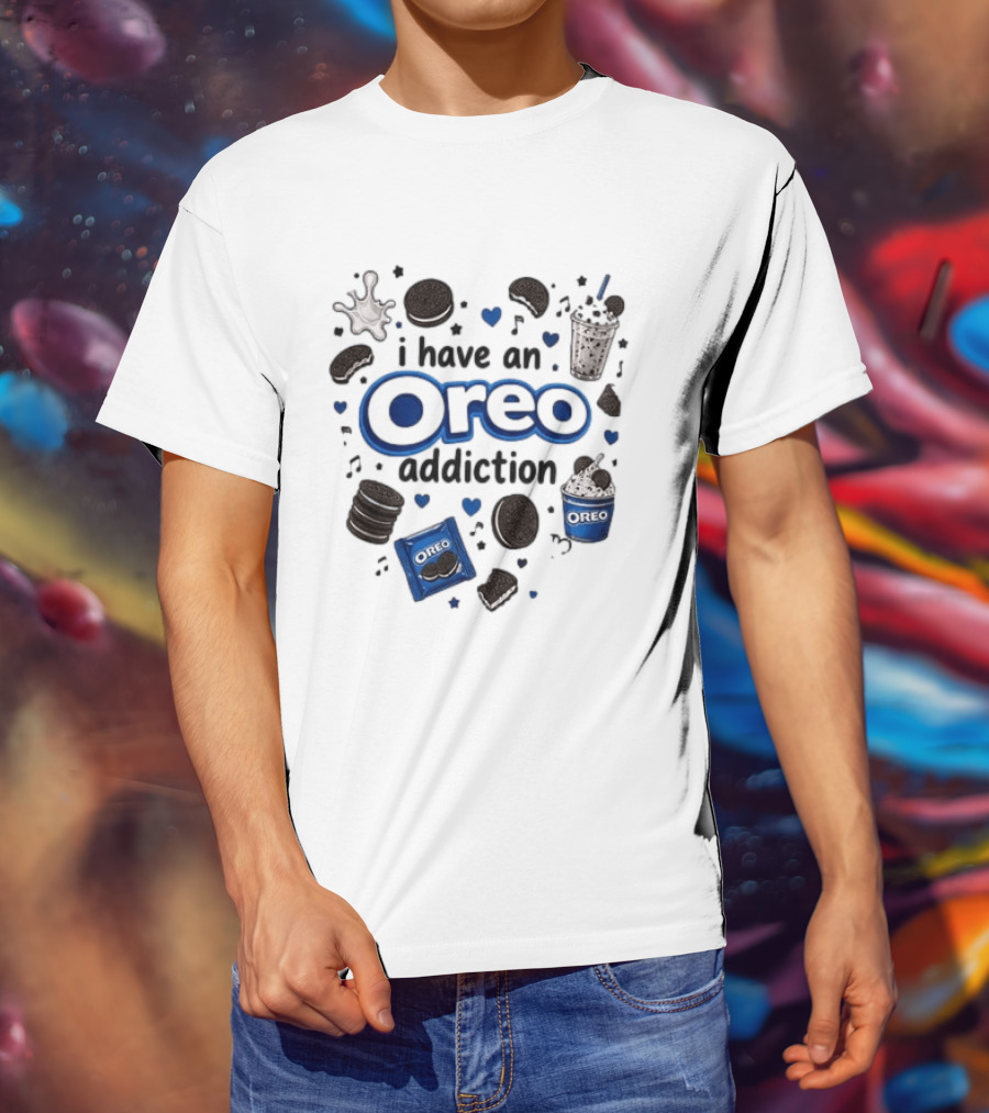 I Have An Oreo Addiction Cookies Milkshake Love T-Shirt