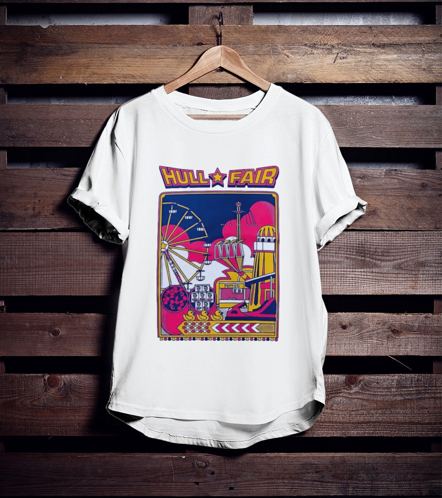 Hull Fair Patties Carnival Ferris Wheel And Helter Skelter Fun Attractions T-Shirt
