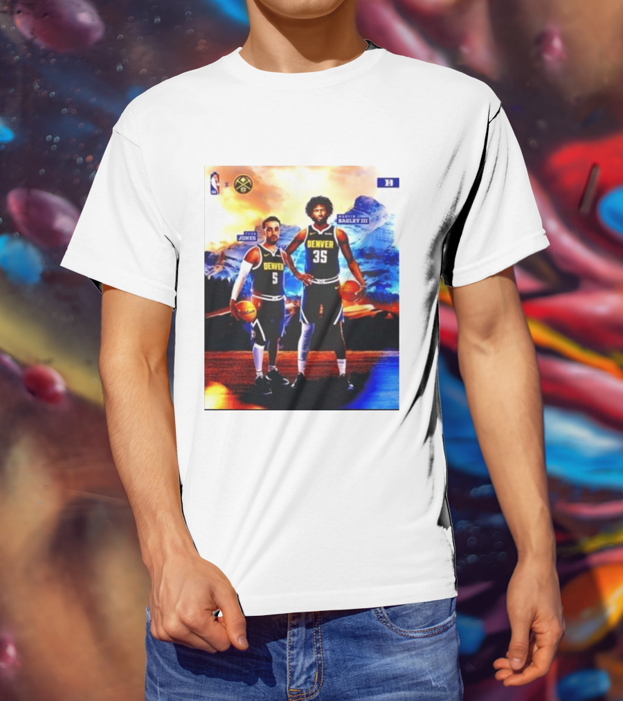 Denver Nuggets Tyus Jones Marvin Bagley III NBA Mountain T-Shirt