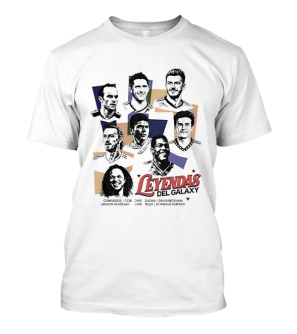 Leyendas Del Galaxy Celebrating Iconic LA Galaxy Figures T-Shirt