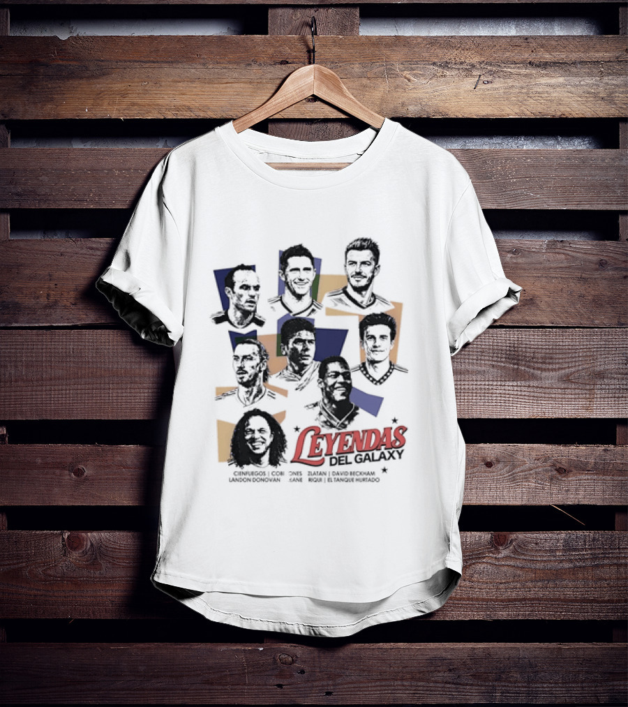 Leyendas Del Galaxy Celebrating Iconic LA Galaxy Figures T-Shirt