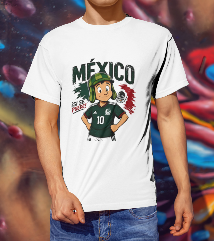 México El Chavo Del Ocho Isi Se Puede Football Soccer Jersey 10 T-Shirt