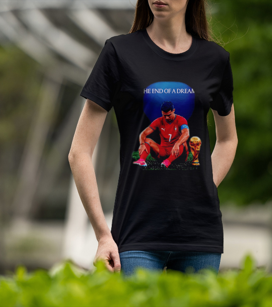 Cristiano Ronaldo The End Of A Dream Portugal No 7 World Cup Moment T-Shirt