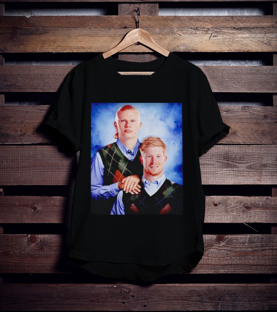 Erling Haaland Kevin De Bruyne Step Brothers Manchester City FC T-Shirt