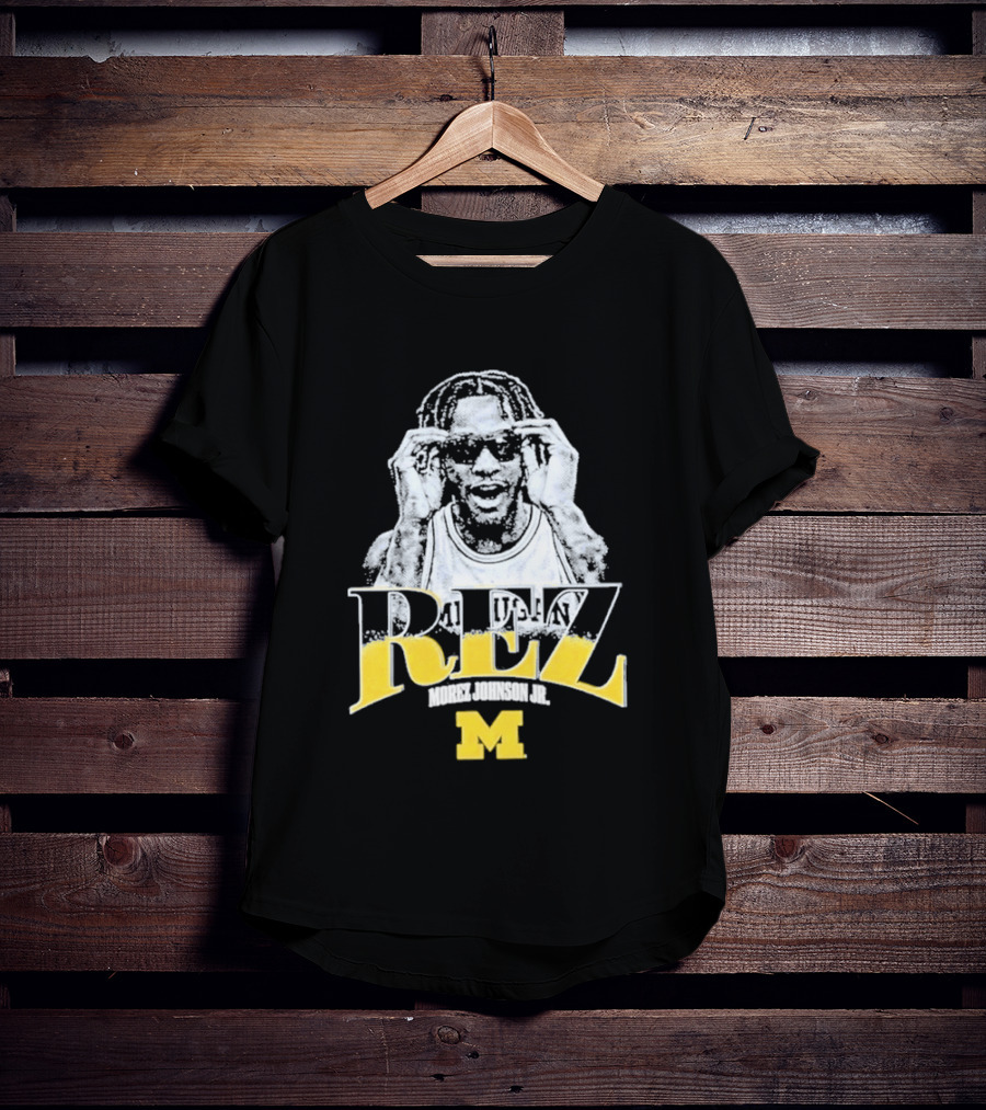 Morez Johnson M Michigan Wolverines Basketball REZ T-Shirt