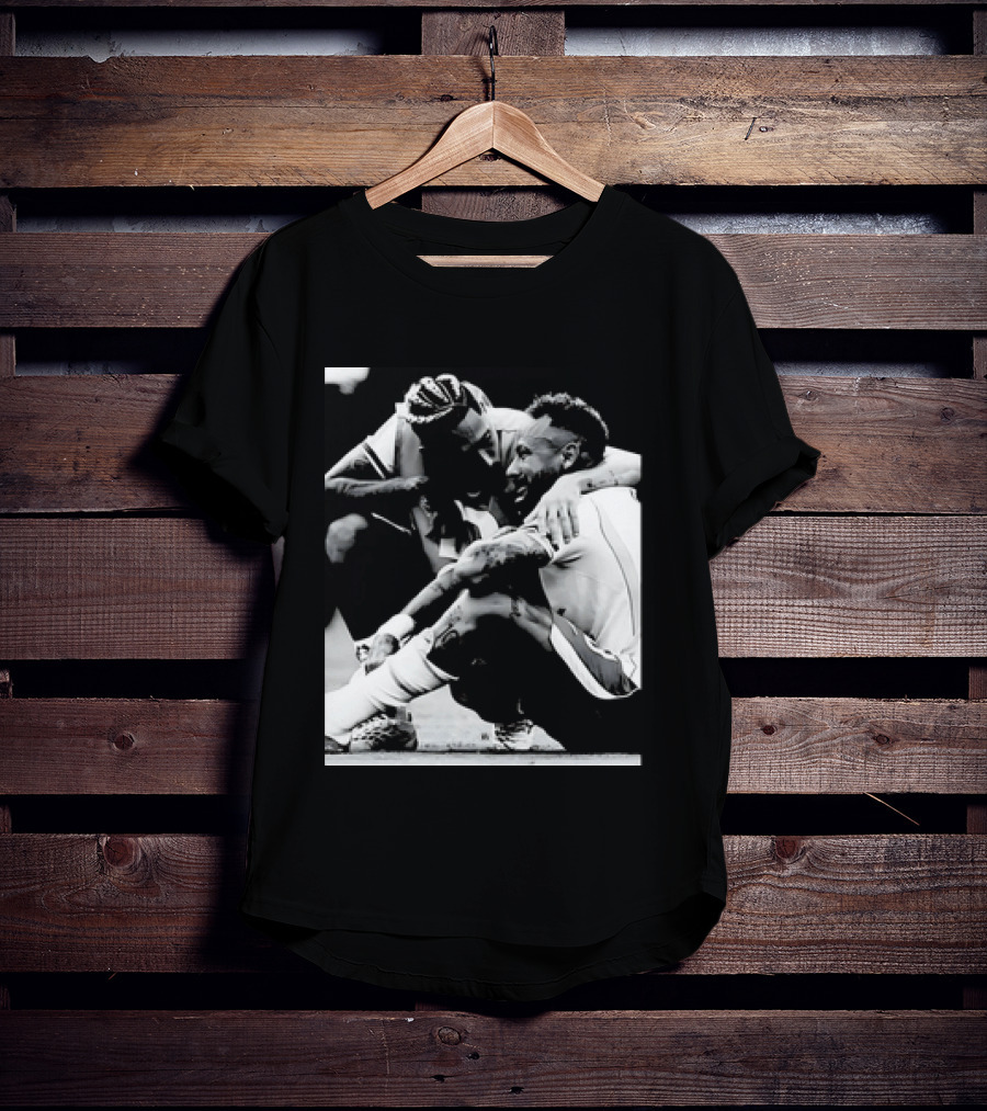 Neymar Jr And Raphinha Emotional Moment Brazil National Football Team T-Shirt
