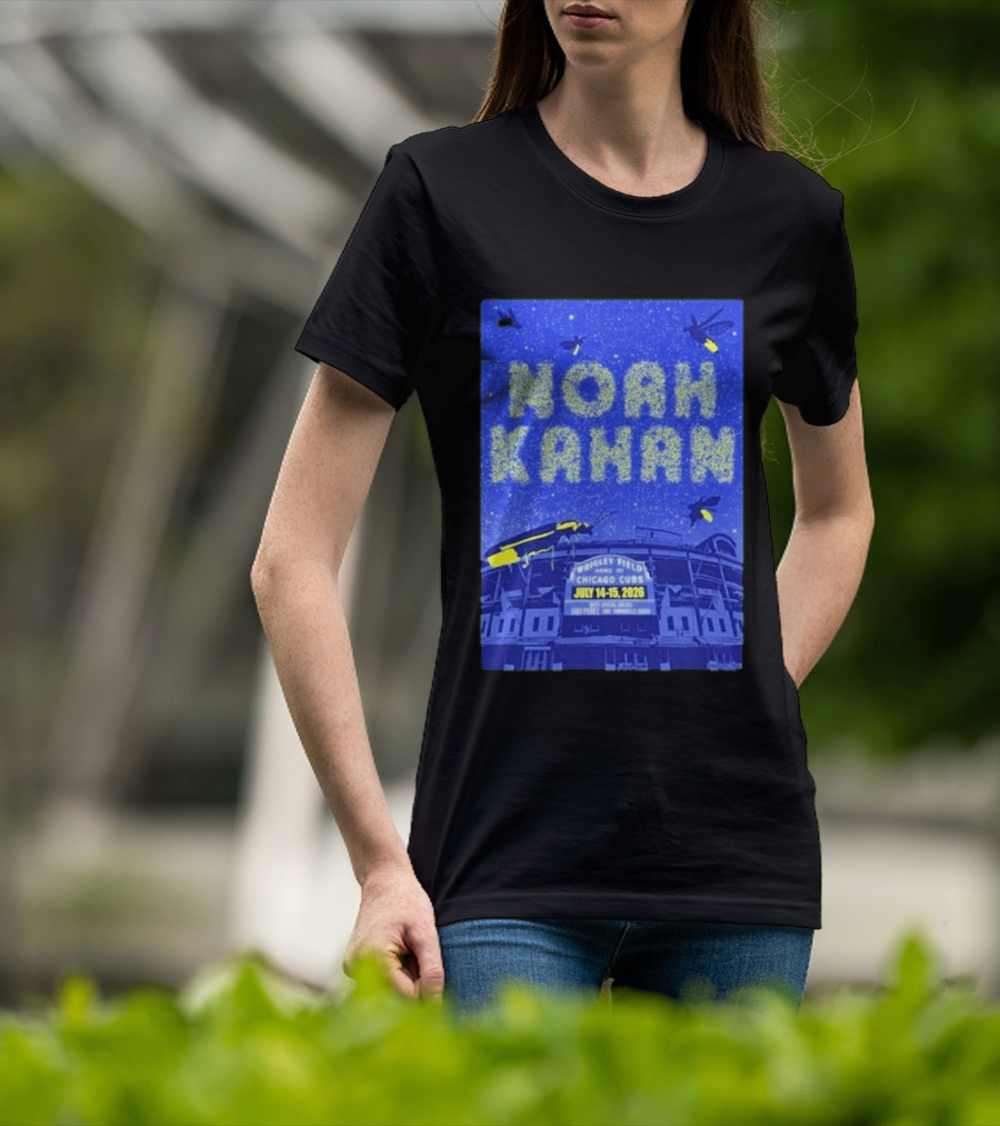 Noah Kahan Live At Wrigley Field Chicago Cubs July 14 15 2026 Event T-Shirt