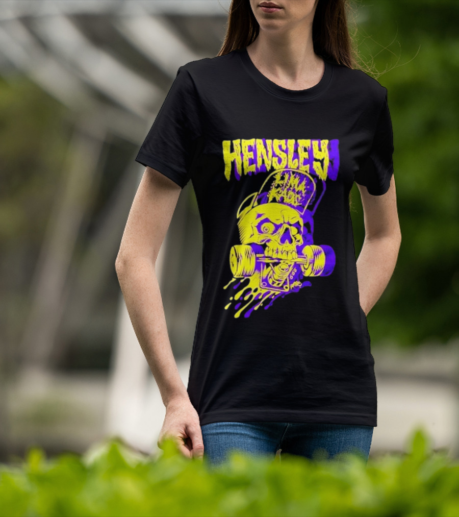 Hensley Lima Kaos Skull Skateboarding T-Shirt