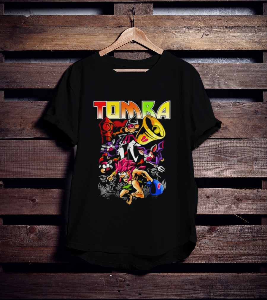 Tomba Video Game Playstation Colorful T-Shirt