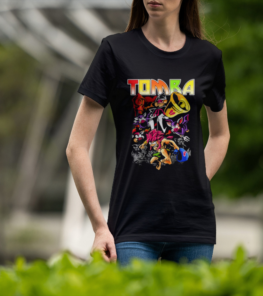 Tomba Video Game Playstation Colorful T-Shirt