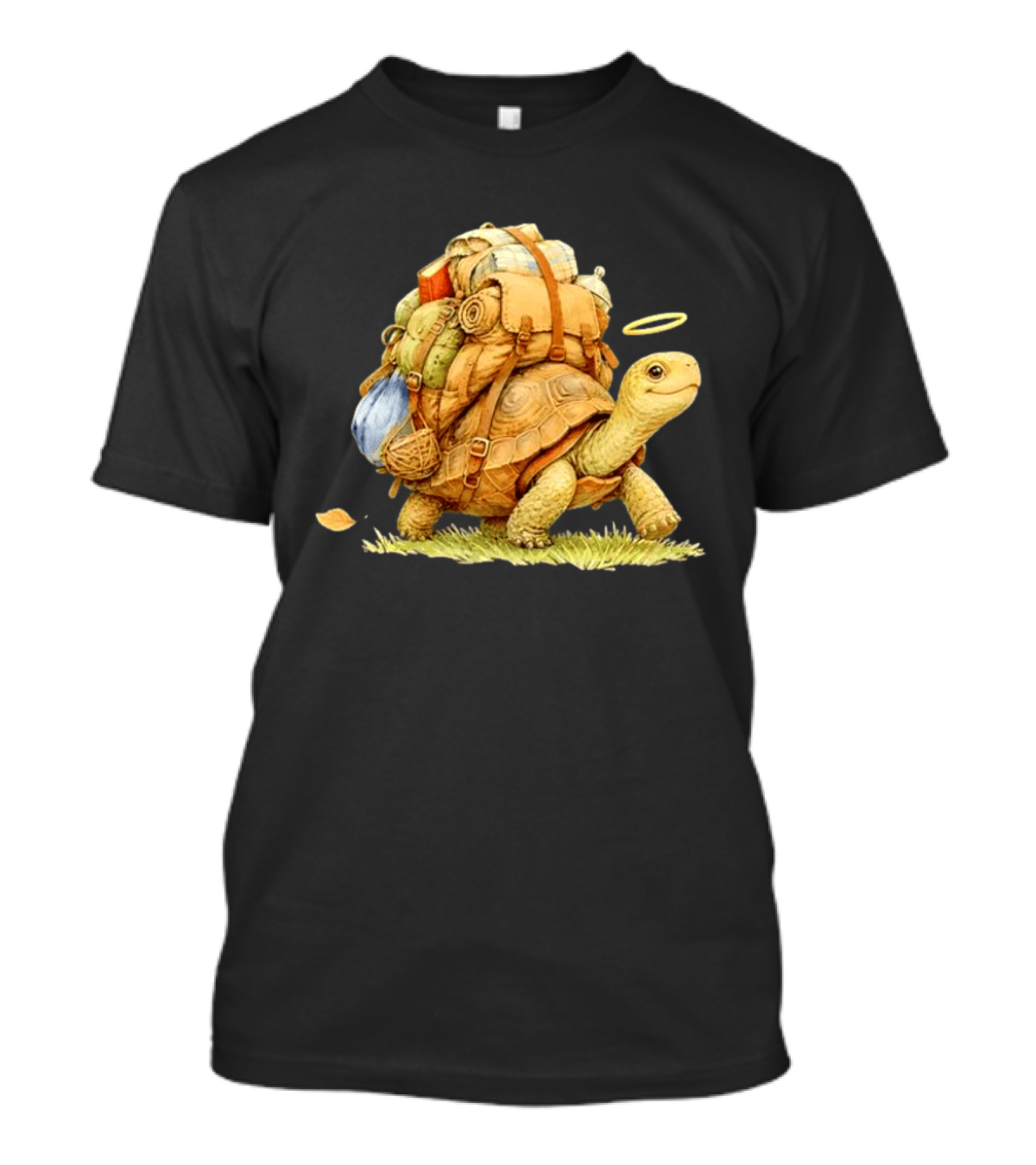 Traveling Turtle Backpack Adventure Halo T-Shirt
