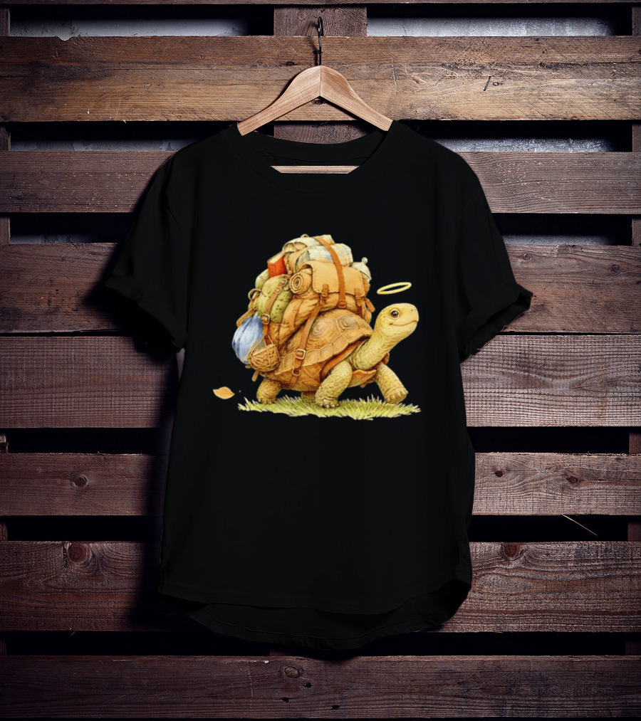 Traveling Turtle Backpack Adventure Halo T-Shirt