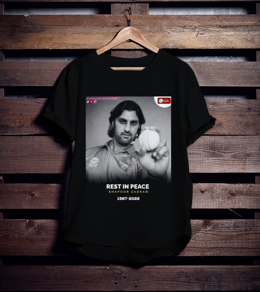 Rest In Peace Shapoor Zadran 1987 2026 T20 World Cup T-Shirt