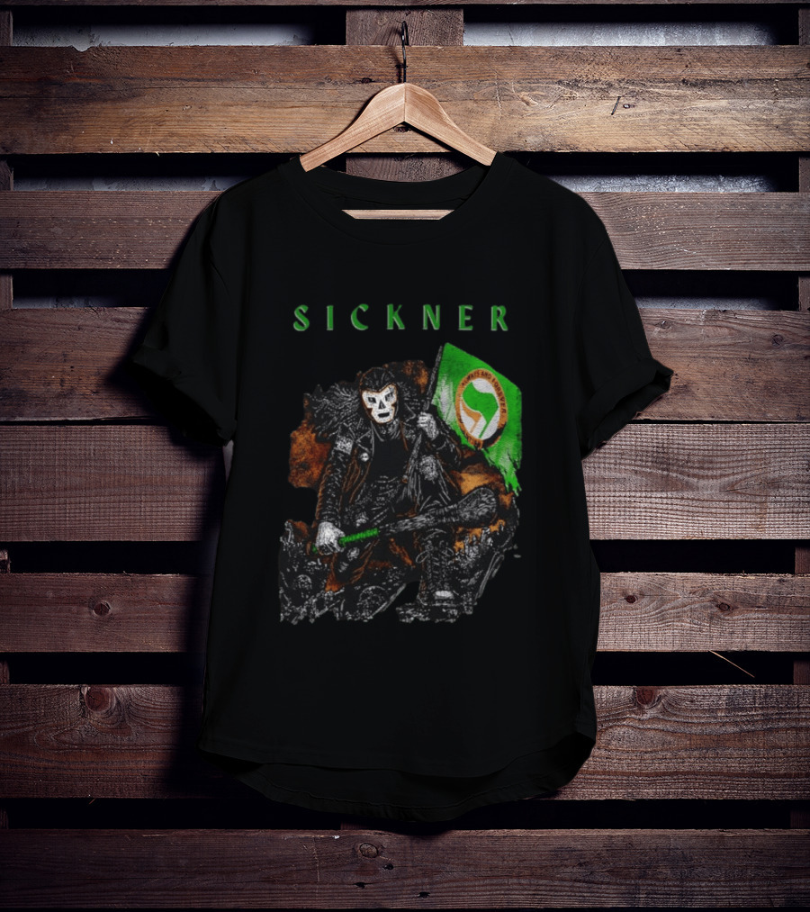 Sickner Mask Warrior Always And Forever Antifascist Hurling Stick T-Shirt