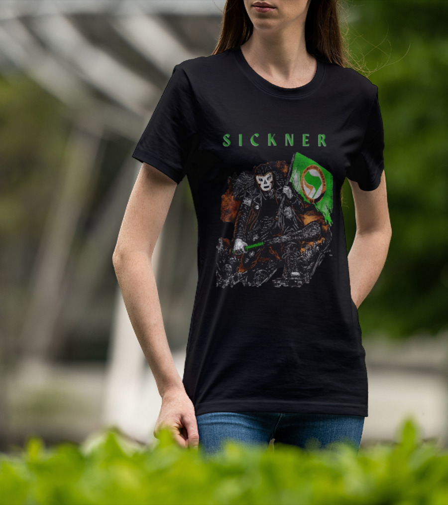 Sickner Mask Warrior Always And Forever Antifascist Hurling Stick T-Shirt