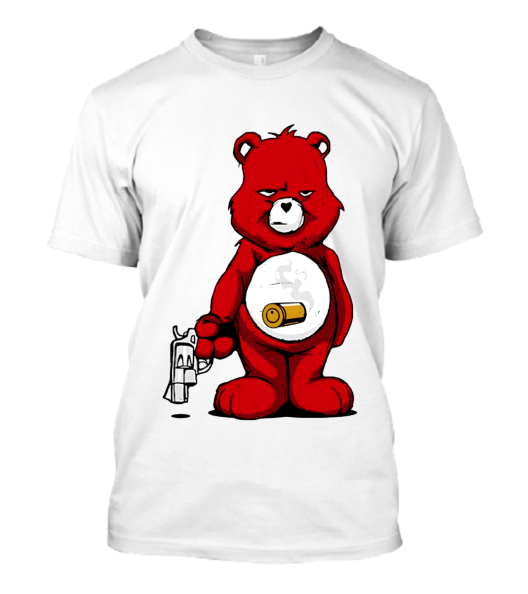 Bang Bear Revolver And Bullet Grunt T-Shirt